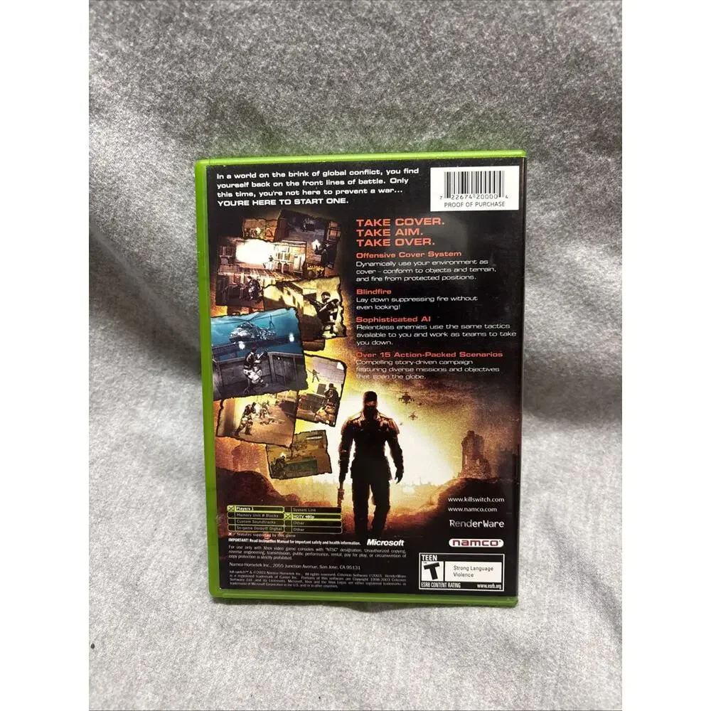Kill.Switch - (Microsoft Xbox, 2003) Cib